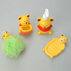 happy-family-bear-shape-fourpiece-suit-for-bathroom-soap-holder-bathing-ball-toothbrush-holder-lotion-dispenser-yellow-orange_650x650.jpg