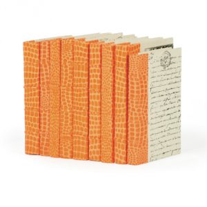 linear_foot_of_faux_croc_orange_books.jpg